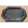 Platou oval negru 295*210mm, 10/set