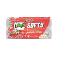 Hârtie igienică SOFTY Piersică, 2 straturi, 10 role/set