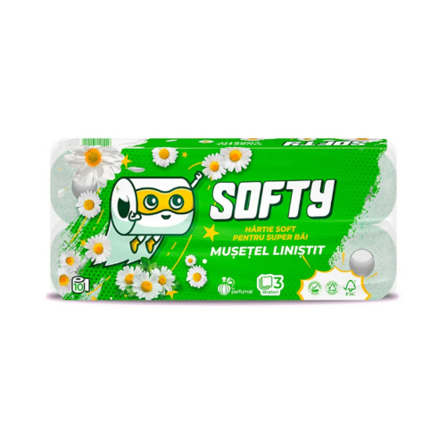 SOFTY Musetel Hartie igienica 3 str 10/set