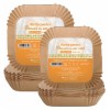 Hârtie de Copt Pătrată Airfryer 16x16x4.5 cm, 100 Buc/Set