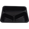 Tăvițe negre tricompartimentate TN3TT