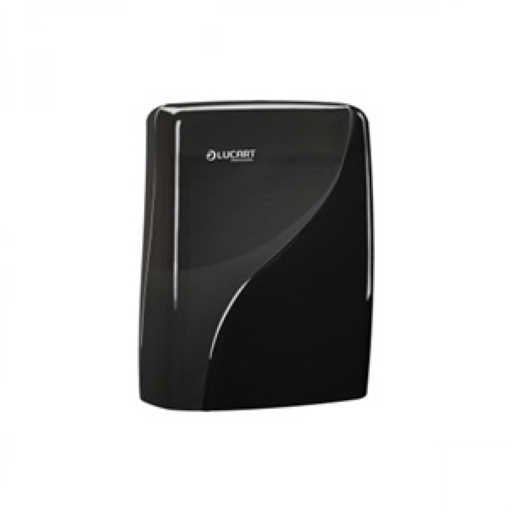 LUCART Dispenser negru șervețele pliate C,V si Z 892985 LUCART Dispenser negru șervețele pliate C,V si Z 892985
