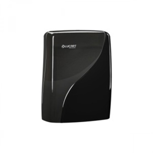 LUCART Dispenser negru șervețele pliate C,V si Z 892985