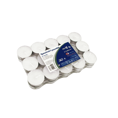 Lumanari pastila albe LA31 30/set Lumanari pastila albe LA31 30/set