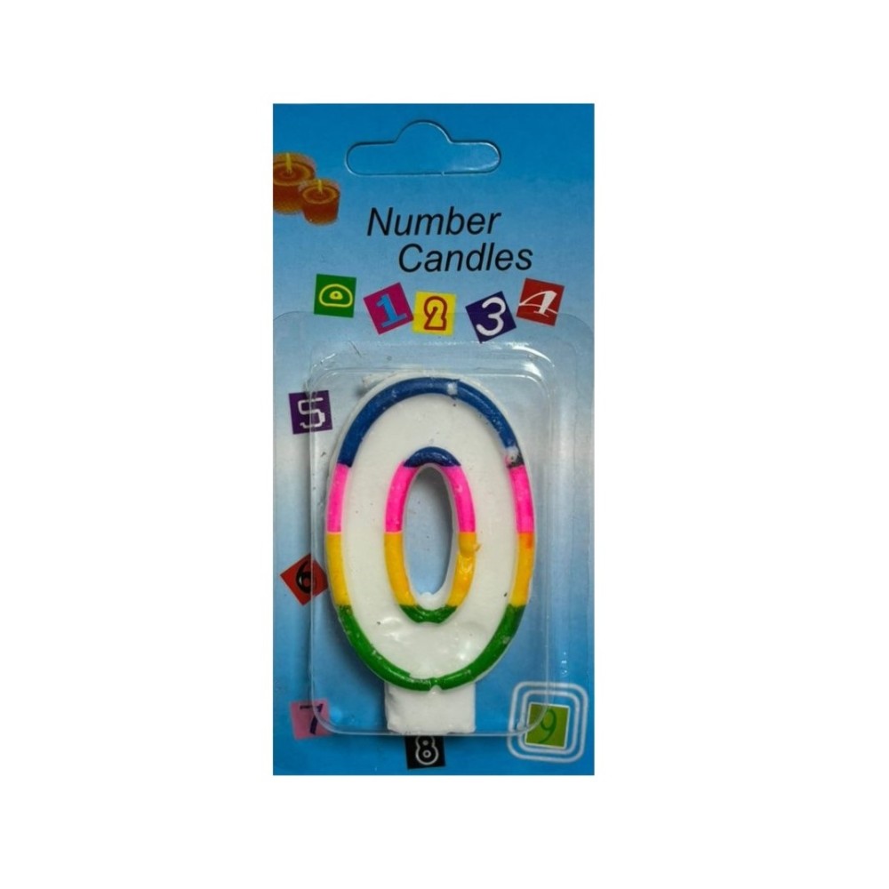 Lumanare aniversare cifra 0 Lumanare aniversare cifra 0