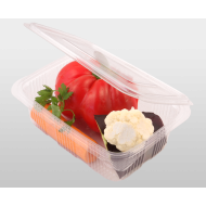 Caserole PET rectangulare cu capac 750 cc 100 bucati Caserole PET rectangulare cu capac 750 cc 100 bucati