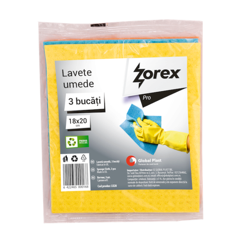 Lavete umede Zorex Pro 3 bucati / set Lavete umede Zorex Pro 3 bucati / set